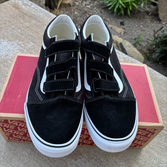 Vans Old Skool V Suede/Canvas Black/White Skate Shoes Sneakers Men's Size 13 - Picture 6 of 12